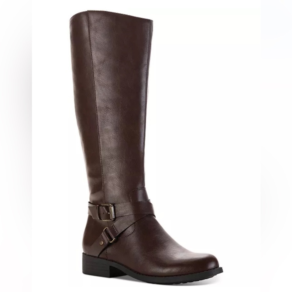 NWOB STYLE & CO Marliee Riding Boots in Brown Size 6.5 - Picture 11 of 12